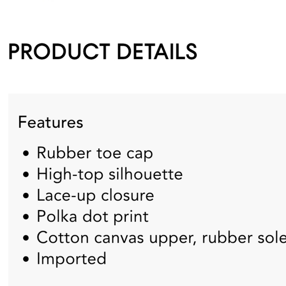 NWT Unisex Converse Comme Des Gargons PLAY Chuck Taylor Polka Dot Hi-Tops - Picture 7 of 8